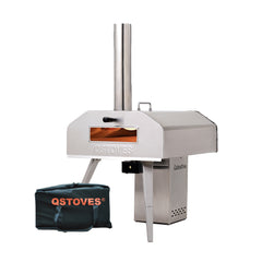 【Per-order】Qstoves 16-inch Auto-Rotating Pizza Oven with Water Proof Cover (with Rotating Motor)