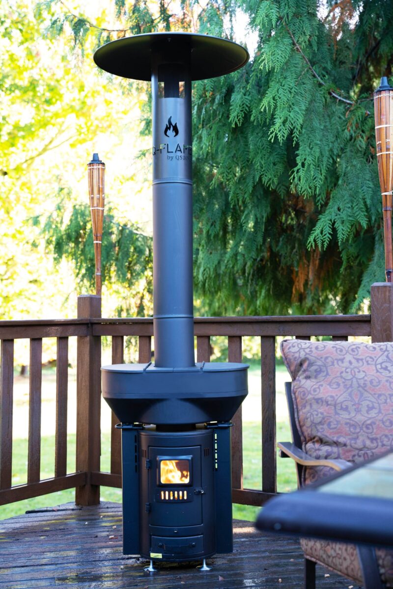 Q05X Q-FLAME Outdoor Wood Pellet Patio Heater
